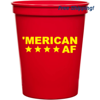 Holidays & Special Events Merican Af 16oz Stadium Cups Style 137353