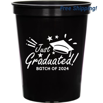 Graduation Just Graduated Batch Of 2024 16oz Stadium Cups Style 127815