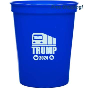 Political Train Trump 2024 16oz Stadium Cups Style 122643