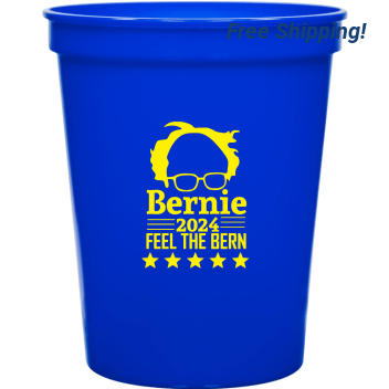 Political Bernie 2024 Feel The Bern 16oz Stadium Cups Style 122065