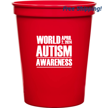 Autism Awareness World April 2 2024 16oz Stadium Cups Style 116959
