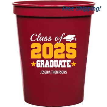 Class Of 2025 Graduate 16oz Stadium Cups Style 171317