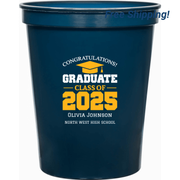 Congratulations Graduate Class Of 2025 16oz Stadium Cups Style 172431
