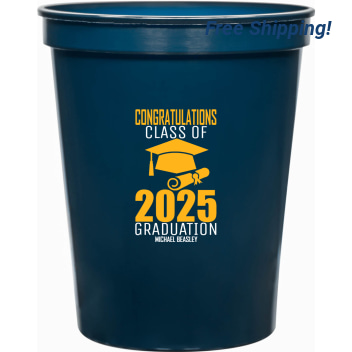 Congratulations Class Of 2025 Graduation 16oz Stadium Cups Style 171142