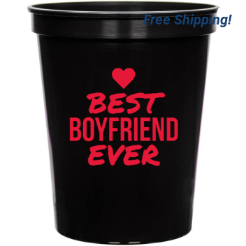 Valentines Day Best Boyfriend Ever 16oz Stadium Cups Style 130184