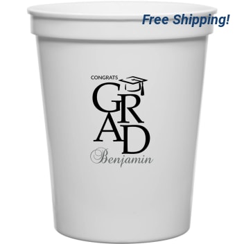 Congrats Grad Benjamin 16oz Stadium Cups Style 171446