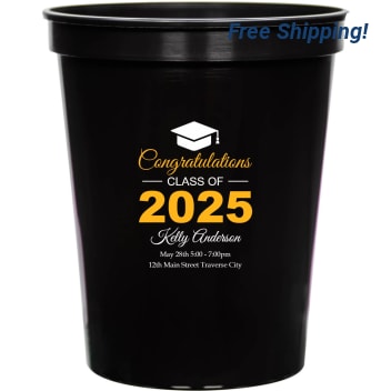 Congratulations Class Of 2025 16oz Stadium Cups Style 172430