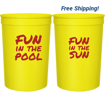 Pool Party Fun In The 16oz Stadium Cups Style 105996