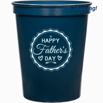 Holidays & Special Events Happy Fathers 16oz Stadium Cups Style 134977