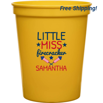 Little Miss Firecracker 16oz Stadium Cups Style 173031