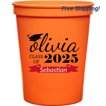 Olivia Class Of 2025 16oz Stadium Cups Style 172446