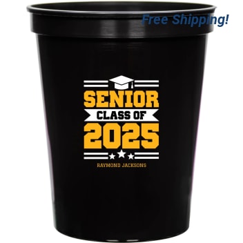 Senior Class Of 2025 16oz Stadium Cups Style 171316