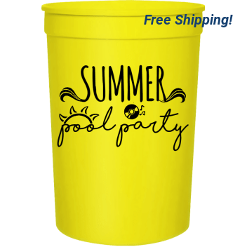 Pool Party Summer 16oz Stadium Cups Style 106025