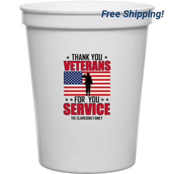 Thank You Veterans For Your Service 16oz Stadium Cups Style 172825