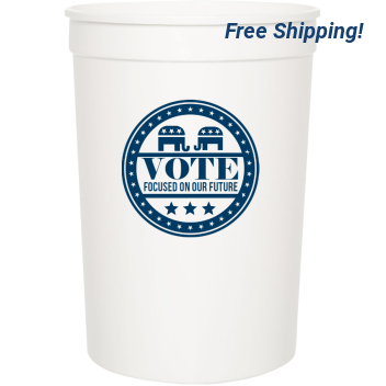 Political Vote Focused On Our Future 16oz Stadium Cups Style 110039