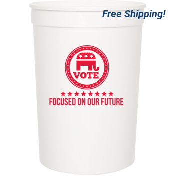 Political Vote Focused On Our Future 16oz Stadium Cups Style 109955
