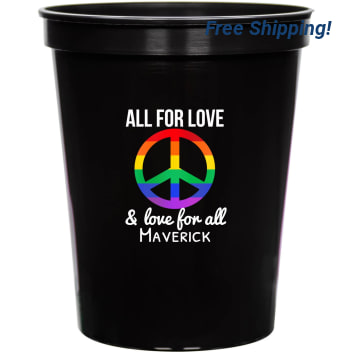 All For Love Love For All 16oz Stadium Cups Style 173095