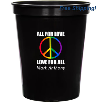 All For Love Love For All 16oz Stadium Cups Style 173252