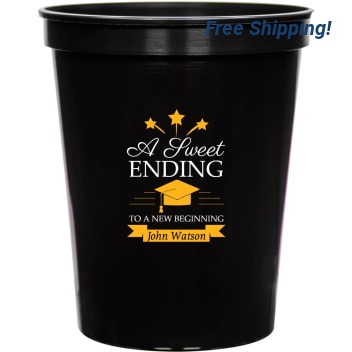 A Sweet Ending To A New Beginning 16oz Stadium Cups Style 171701