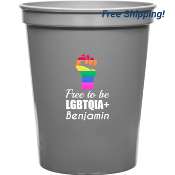 Free To Be Lgbtqia 16oz Stadium Cups Style 173185