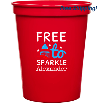 Free To Sparkle 16oz Stadium Cups Style 173035