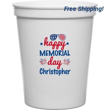 Happy Memorial Day 16oz Stadium Cups Style 173039
