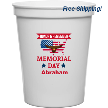 Honor Remember Memorial Day 16oz Stadium Cups Style 172674