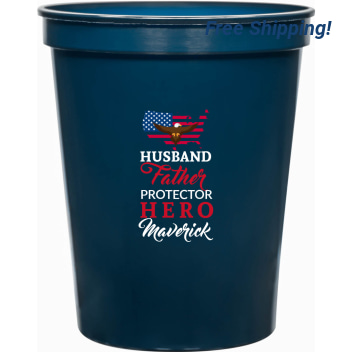Husband Father Protector Hero 16oz Stadium Cups Style 172754