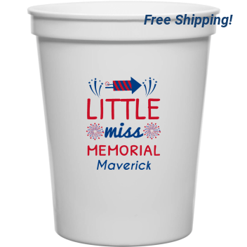 Little Miss Memorial 16oz Stadium Cups Style 173036