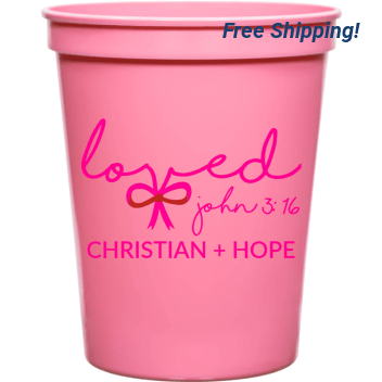 Loved John 3 16 Christian Hope 16oz Stadium Cups Style 169614