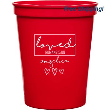 Loved Romans 508 Angelica 16oz Stadium Cups Style 169500