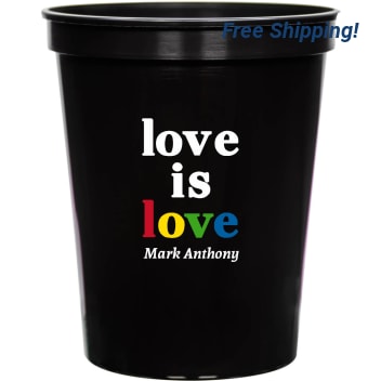 Love Is Love Mark Anthony 16oz Stadium Cups Style 169526