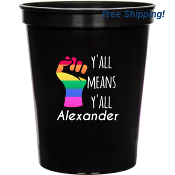 Y'all Means Y'all 16oz Stadium Cups Style 173217