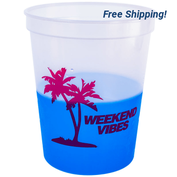 16oz Color Changing Stadium Cups