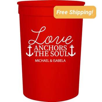 Wedding Thomas Megan Love Anchors The Soul Michael Isabela 16oz Stadium Cups Style 122590