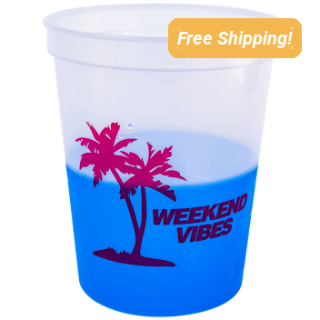 16oz Color Changing Stadium Cups
