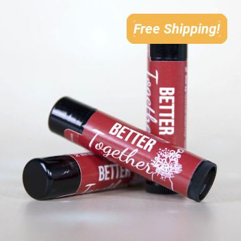 Natural Beeswax Lip Balm - One Imprint Color