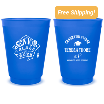 Personalized Senior Class Graduation Frosted Stadium Cups