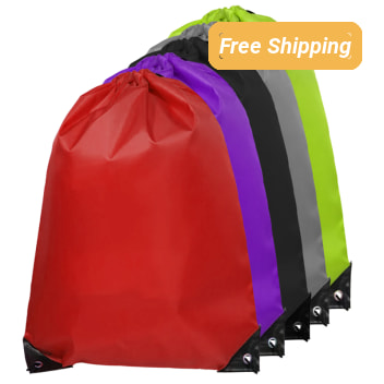 Blank Drawstring Nylon Tote Bag