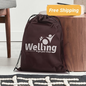 Drawstring Nylon Tote Bag