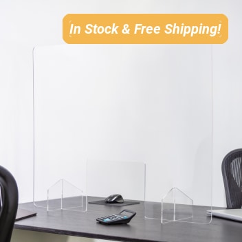 40 X 32 Inch Blank Protective Acrylic Counter Barrier
