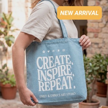 Custom Denim Cotton Tote Bags