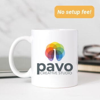 Custom Full Color Printing 11oz White Mugs