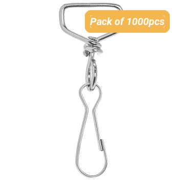 Metal J-hook Lanyard Attachments - Pack Of 1000pcs