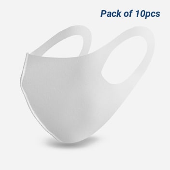Blank Sublimation Soft Fabric Face Masks - Pack Of 10pcs
