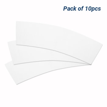 Unsewn White Coffee Wraps For Sublimation Printing - Pack Of 10pcs