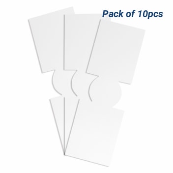 Unsewn White Slim Coolies For Sublimation Printing - Pack Of 1000pcs