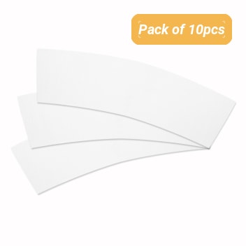 Unsewn White Coffee Wraps For Sublimation Printing - Pack Of 10pcs