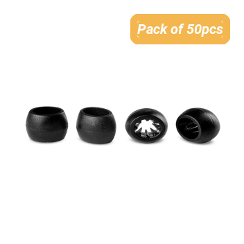 Plastic Sliding Locks For 5/8 Inch Satin Cloth Wristbands - Pack Of 50pcs