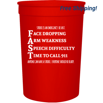 American Stroke Awareness Month F Ace Dropping Rm Weakness Peech Difficulty Ime To Call 911 Anyone Have Everyone Should Be Ready Is Emergency Fast 16oz Stadium Cups Style 106005